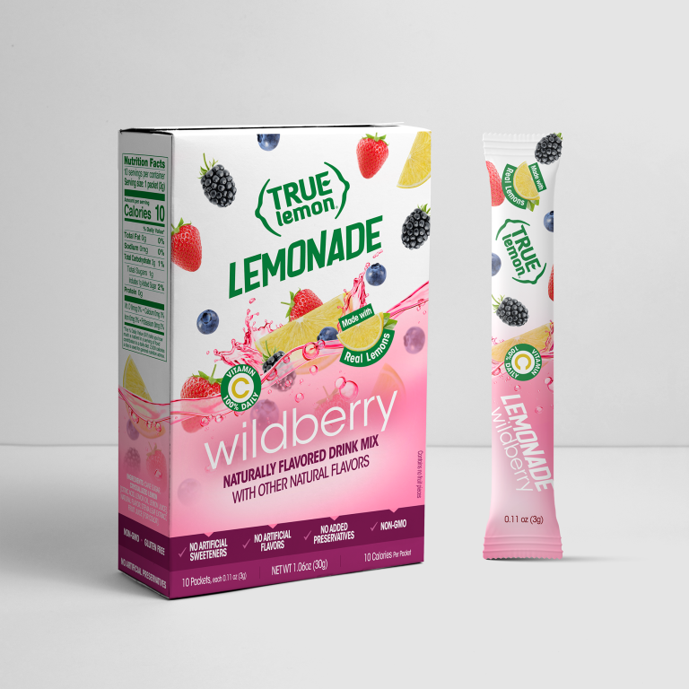 True Lemon Wildberry flavored drink mix