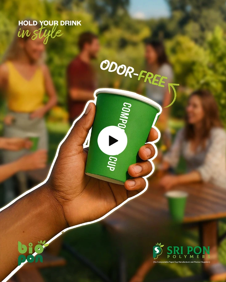 Benefits of BioPon Cups                                                                                                                            Client – Sri Pon Polymers