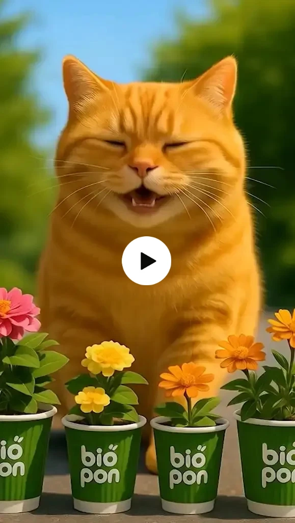 Viral AI Cat Using BioPon Cup                                                                                                                                       Client – Sri Pon Polymers